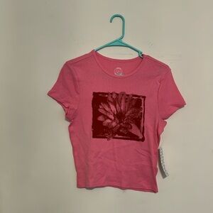 Flower Graphic Baby Tee